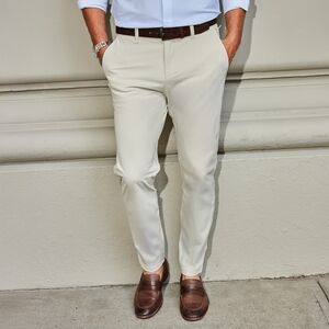 Collars & Co Apex Tech Pant Performance Men's 34x34 Ivory New Tags